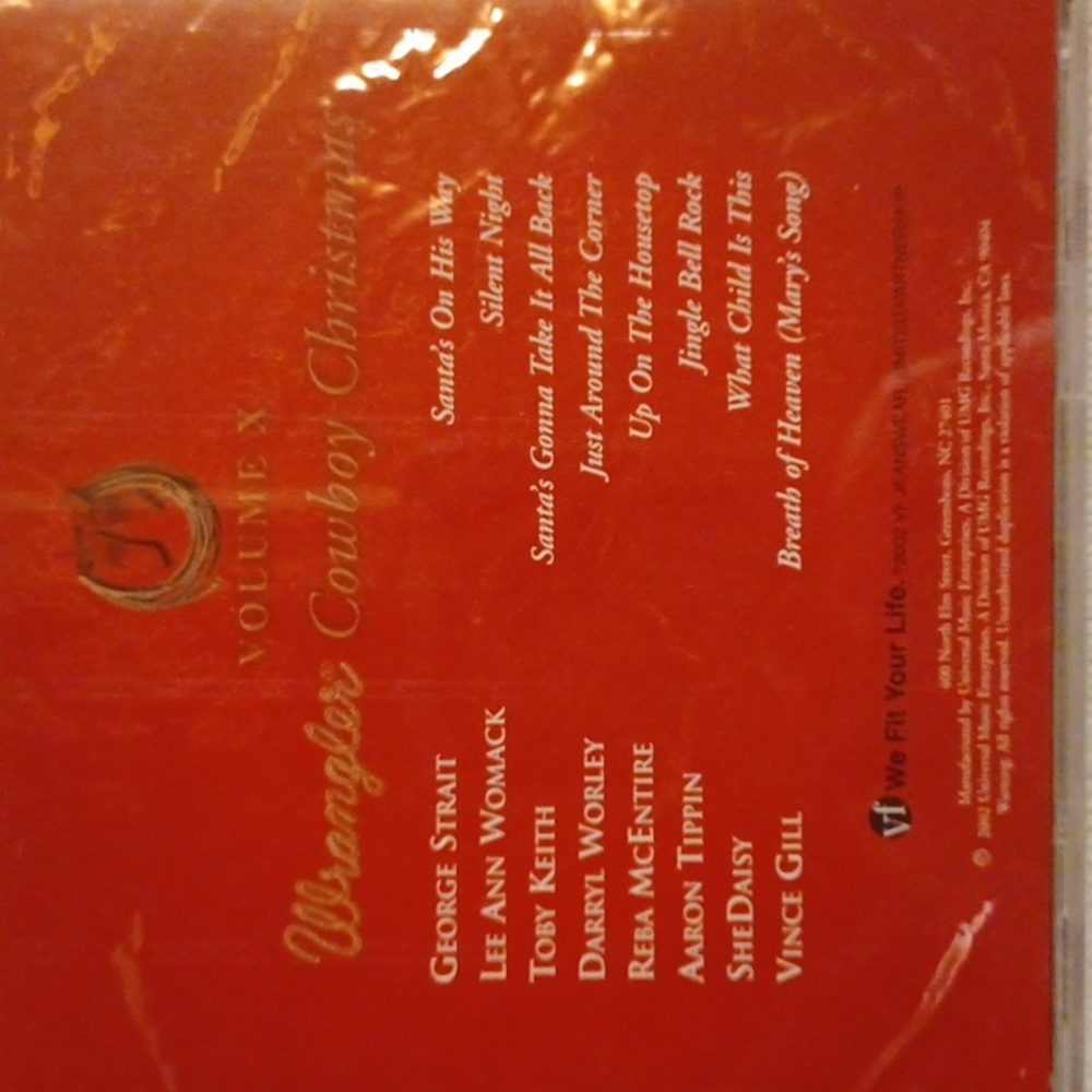 Wrangler Vintage Music CD's, Early 2000's, Rock & Christmas, New In Package - Picture 6 of 7